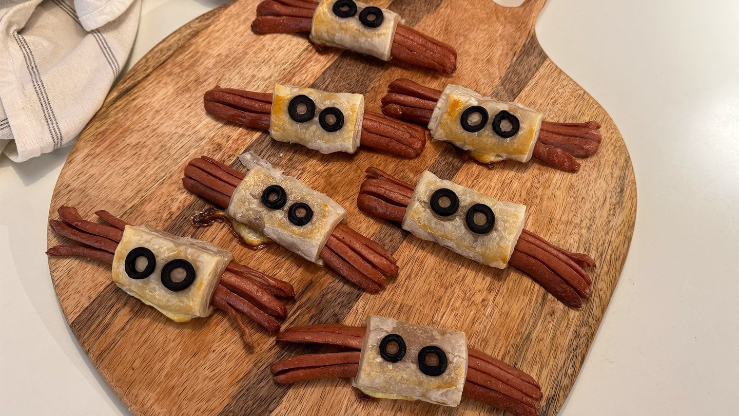 Edderkopp-pølser til Halloween