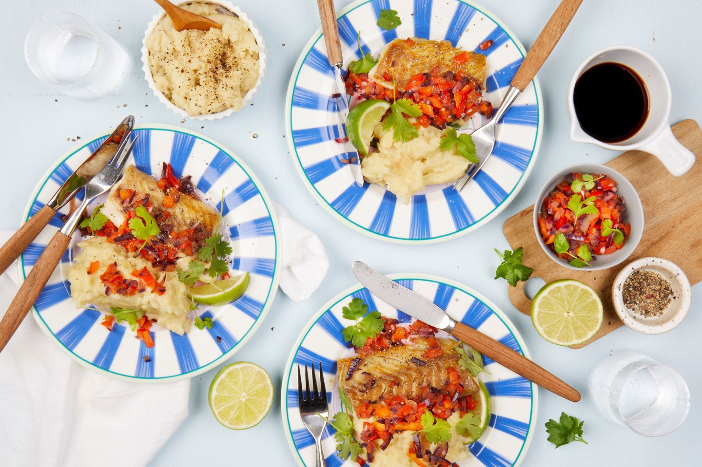 Stekt seiloin med potetmos