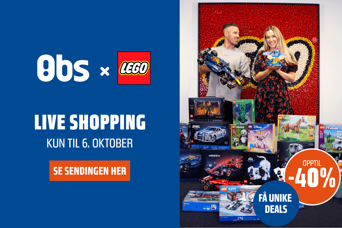 Live shopping på Obs.no