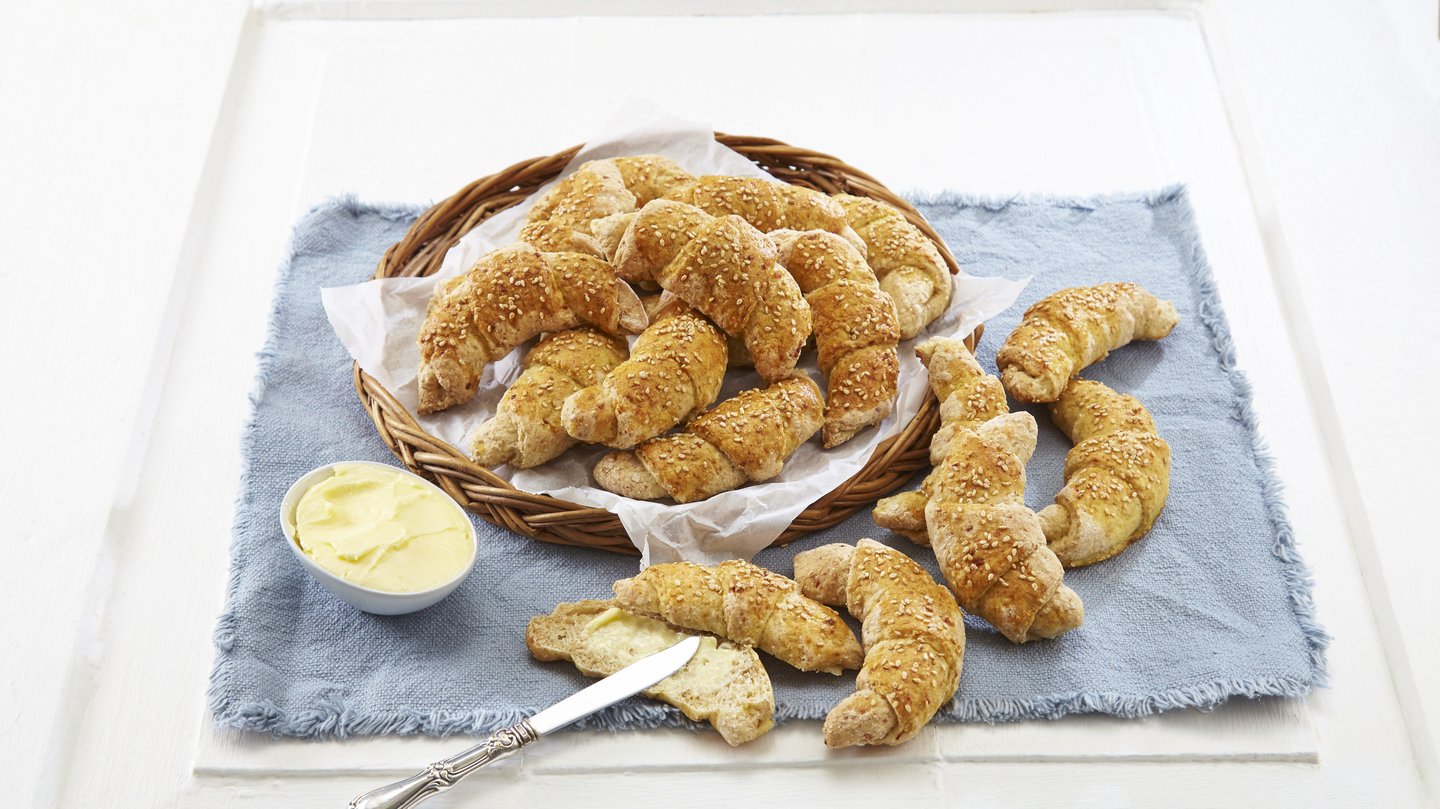 Grove horn med cottage cheese