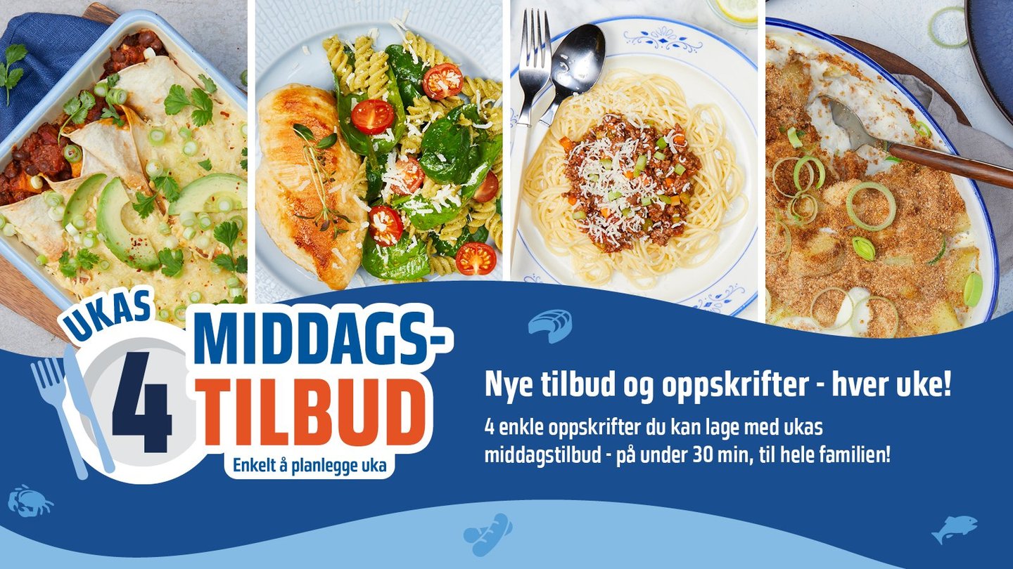 Ukas 4 middagstilbud