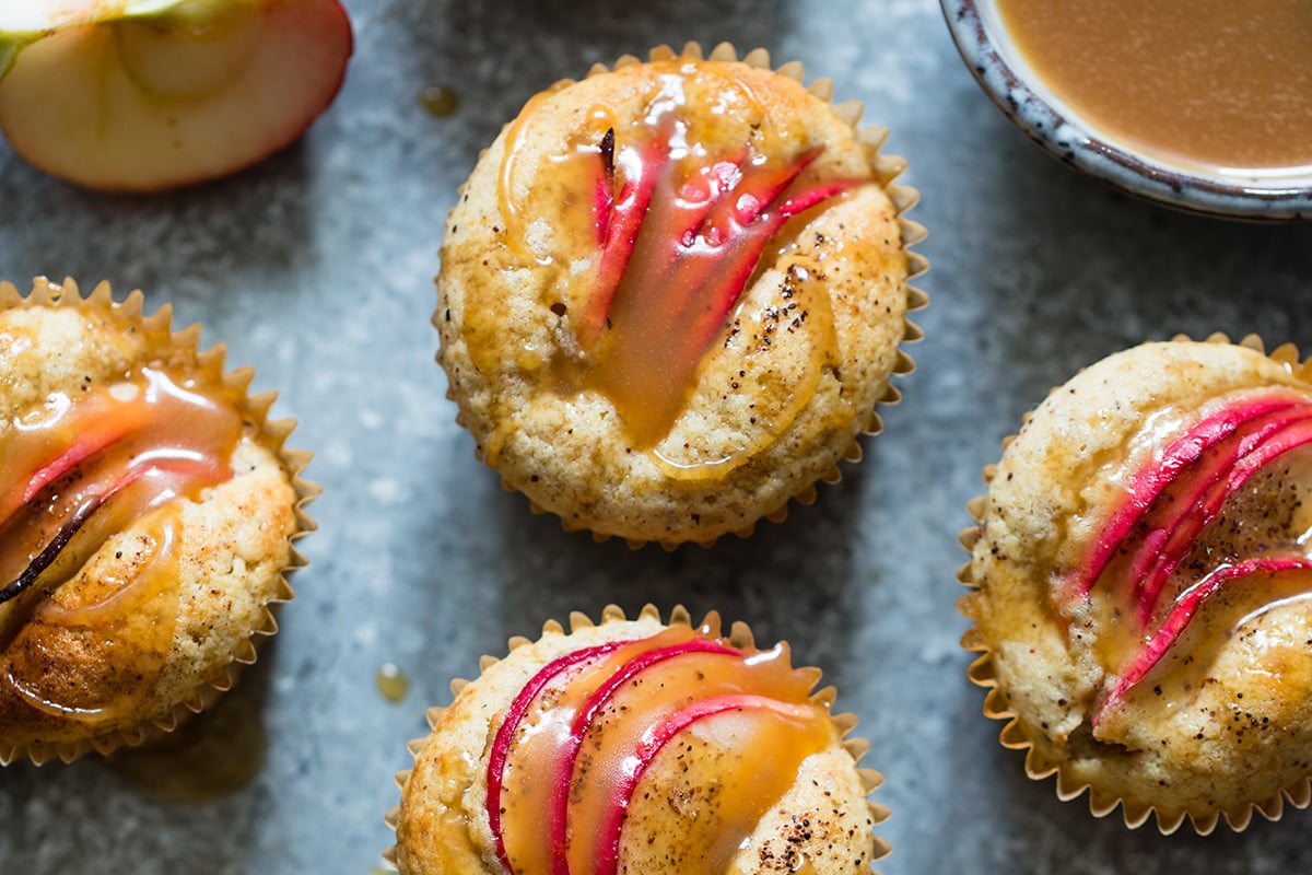 Eplemuffins med salt karamell