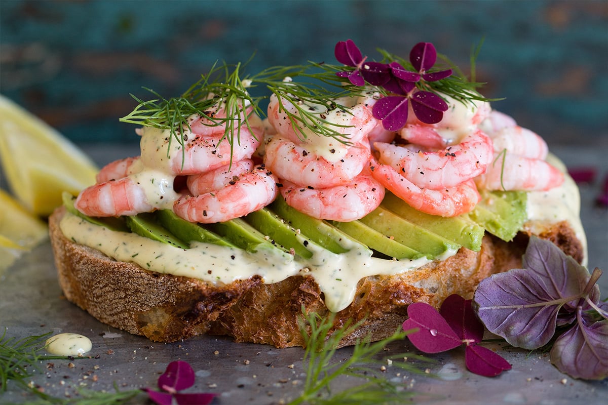 Reker med dill-aioli