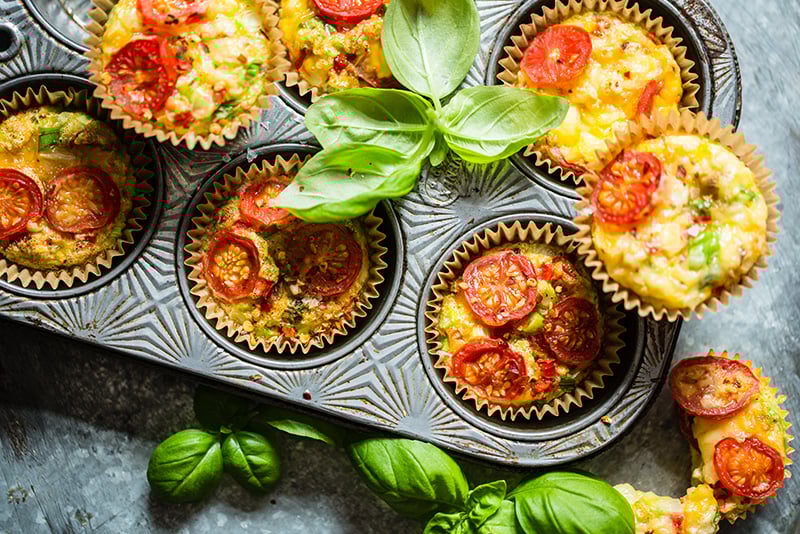 Egg-muffins med grønnsaker