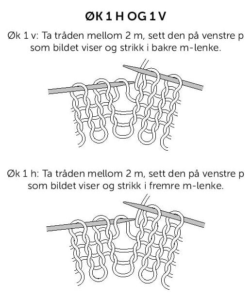 Strikkeoppskrift på stripete genser