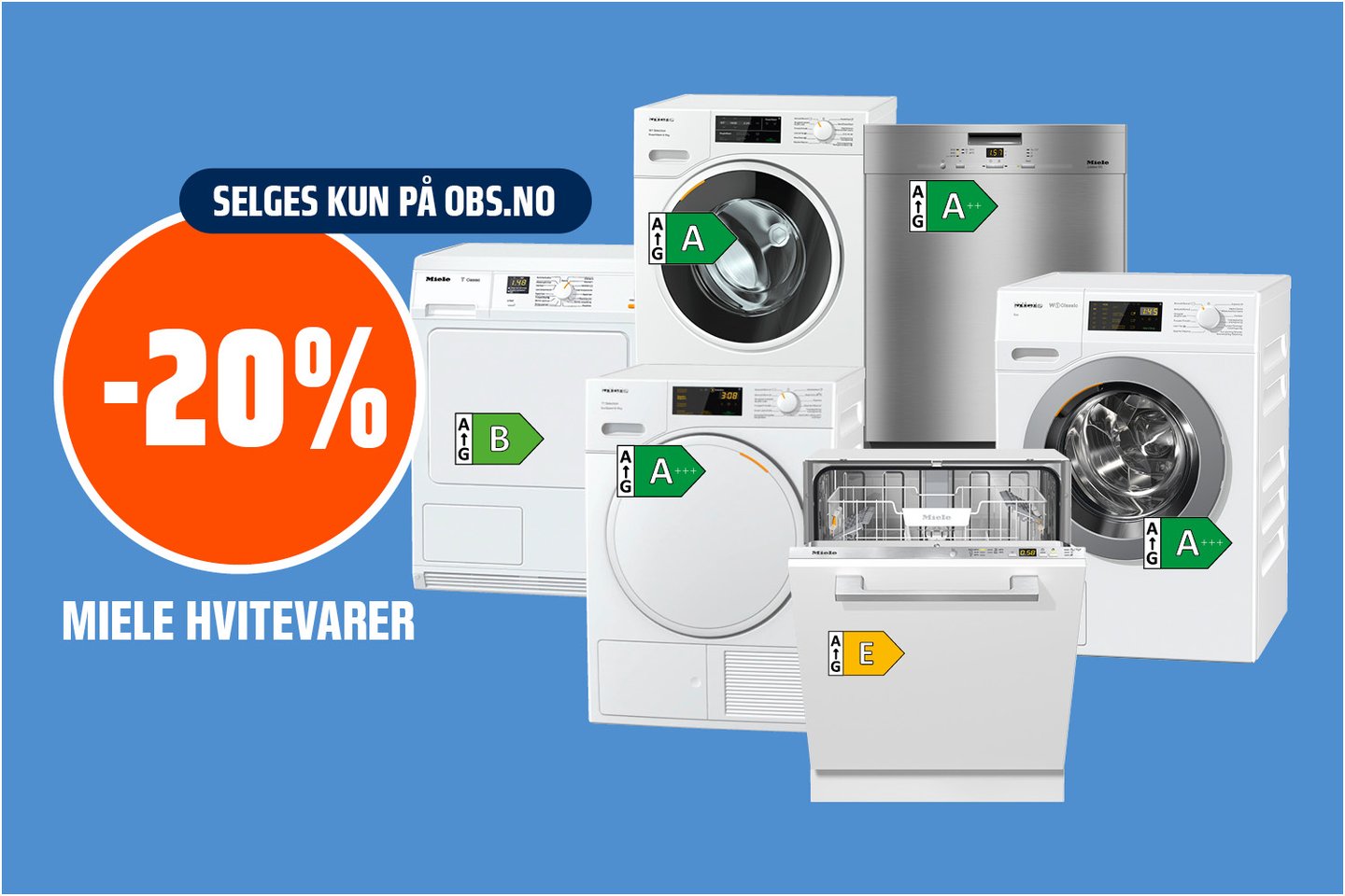 Miele hvitevarer -20%