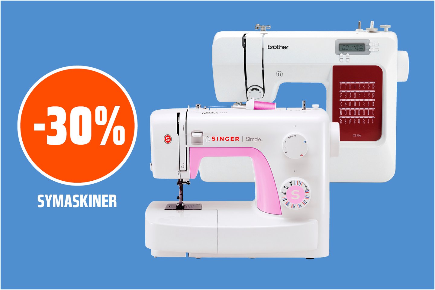 Symaskiner -30%
