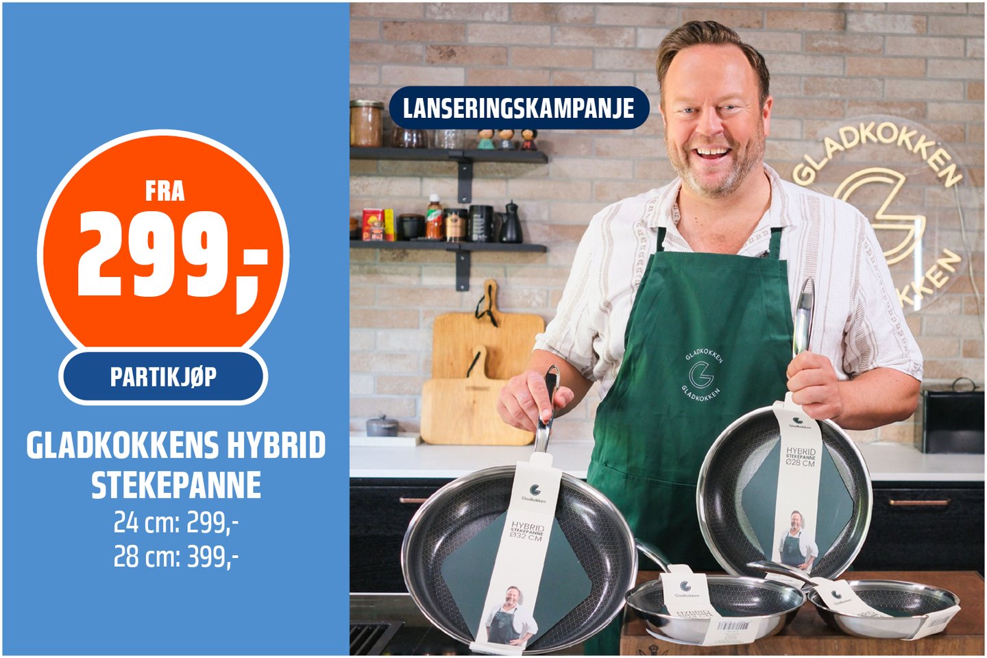 Gladkokken stekepanner