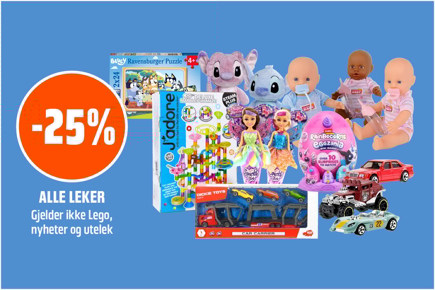 leker -25%