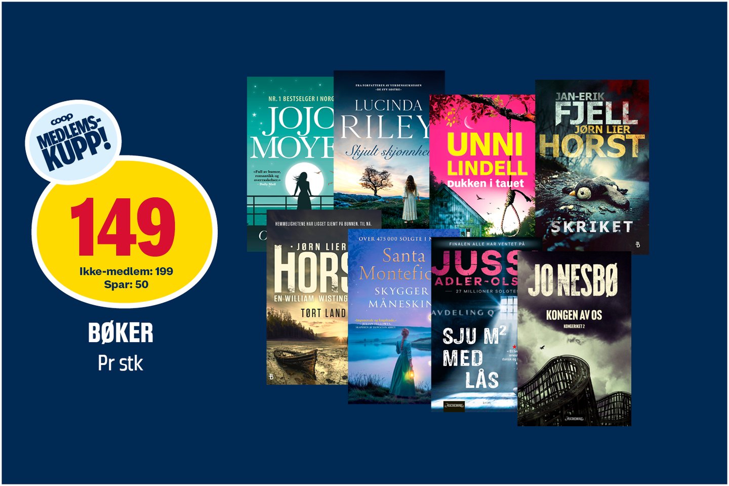 Bøker medlemssalg