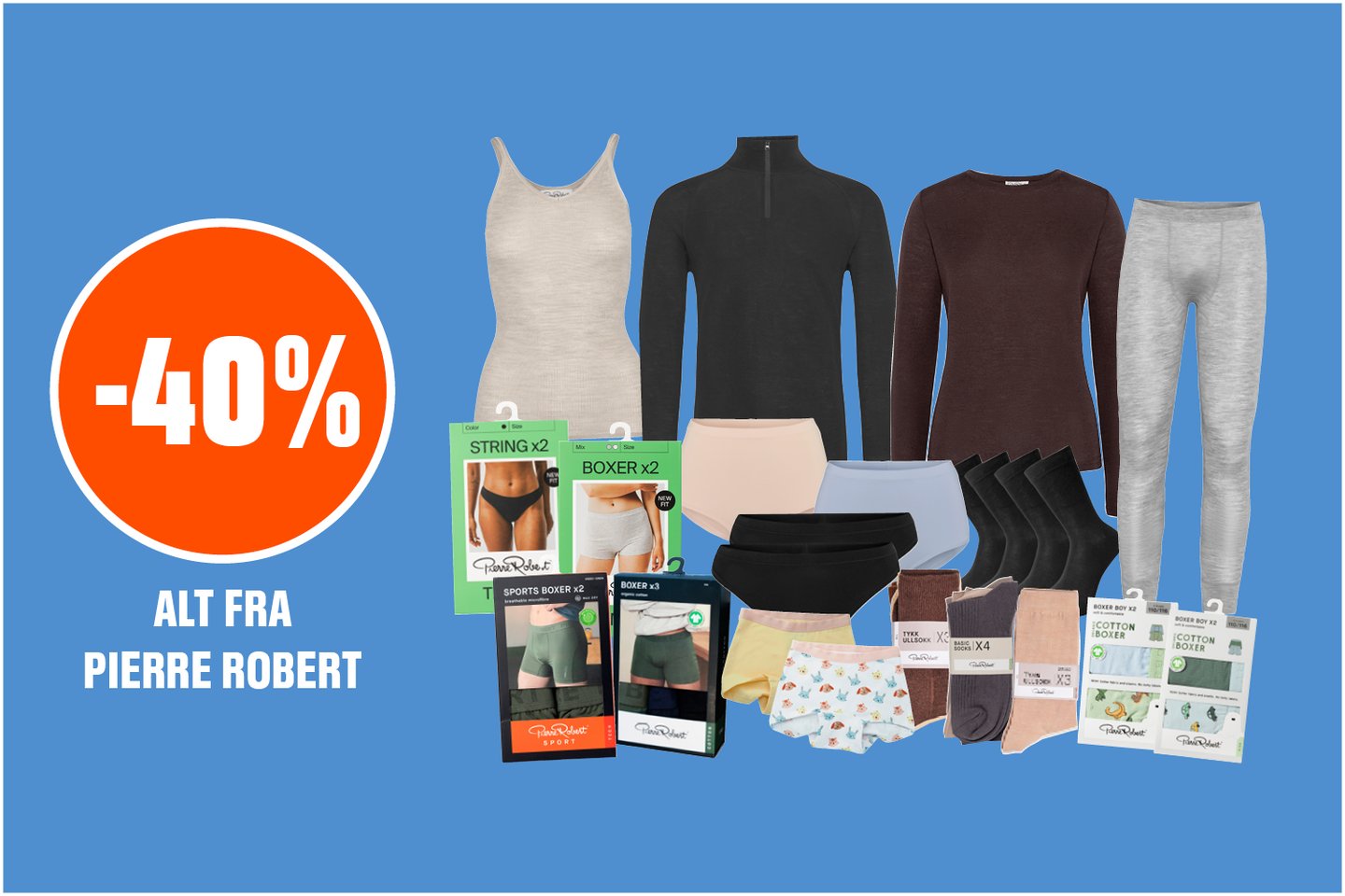 40% på all Pierre Robert
