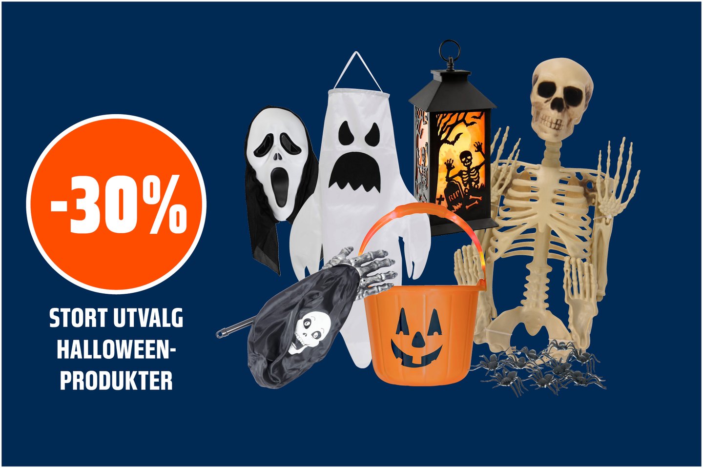 Halloweenprodukter -30%