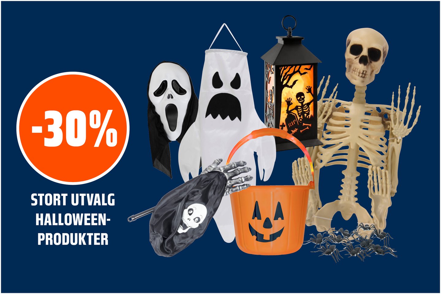 Halloweenprodukter -30%