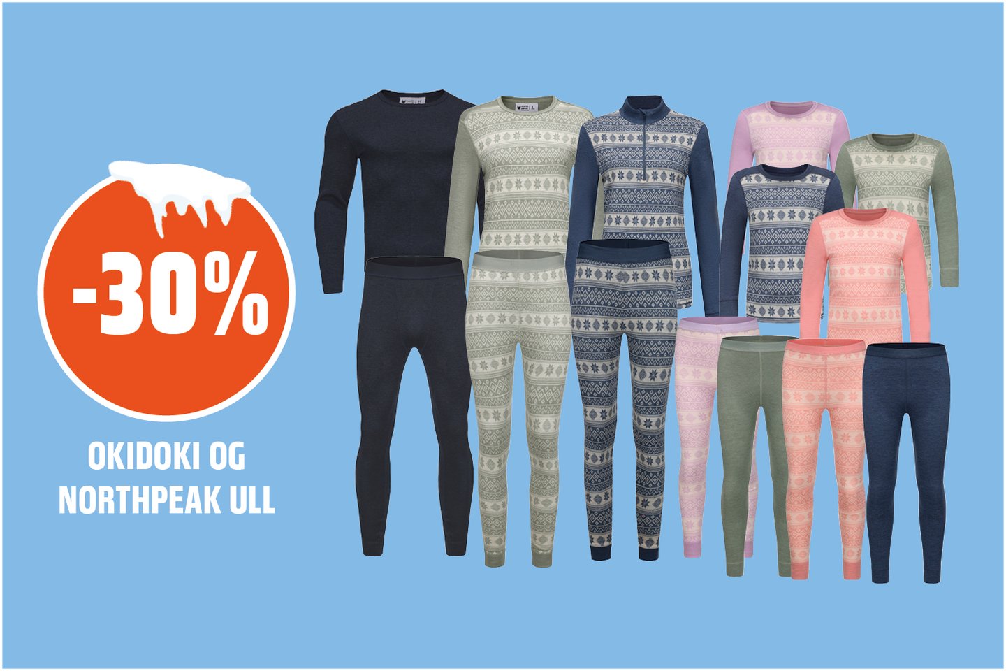 Okidoki og Northpeak ull