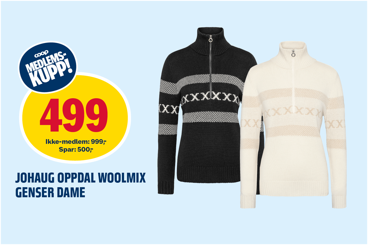 Johaug strikkegenser