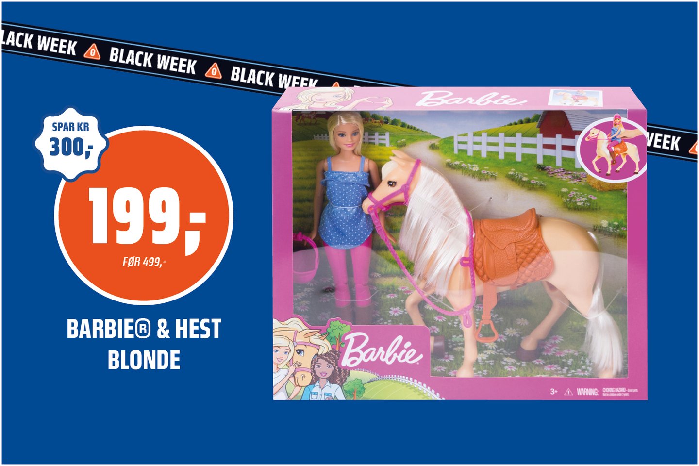 Barbie og hest