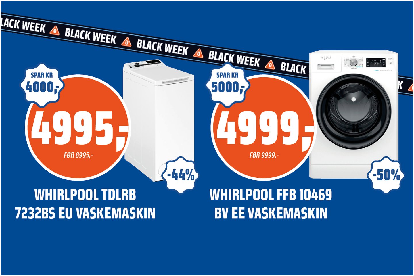 Vaskemaskiner black week