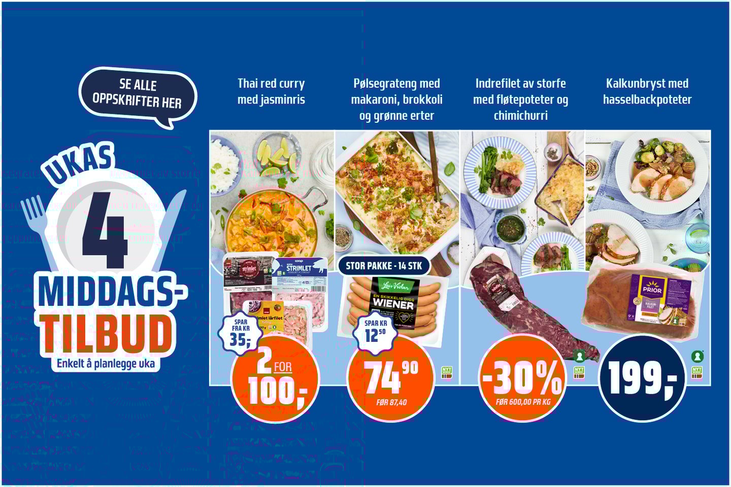 Ukas middagstilbud uke 52