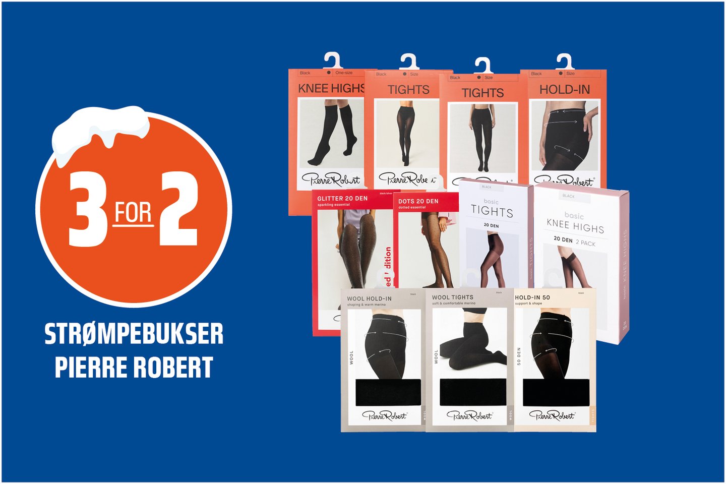 Strømpebukser 3 for 2