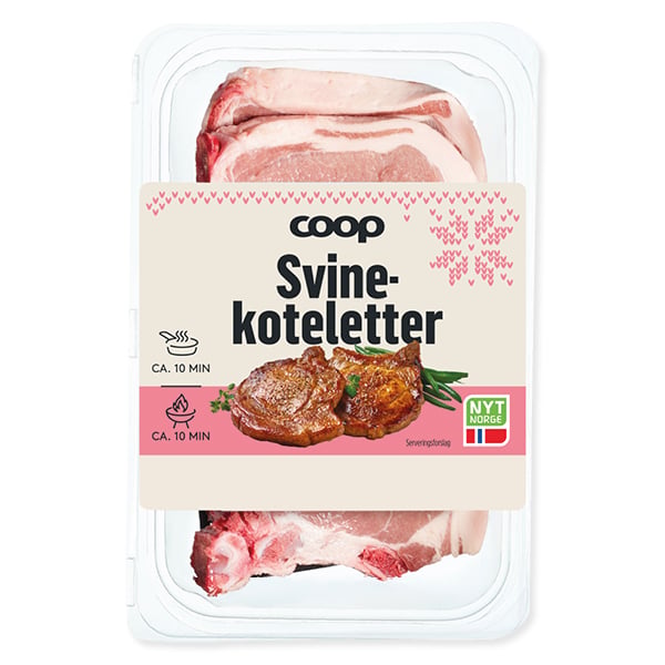 Coop svinekoteletter