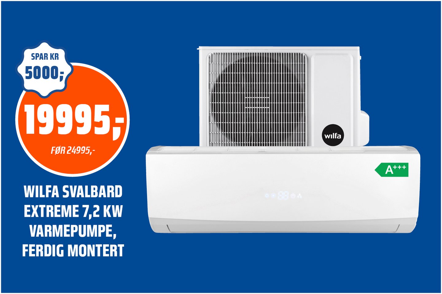 Wilfa varmepumpe