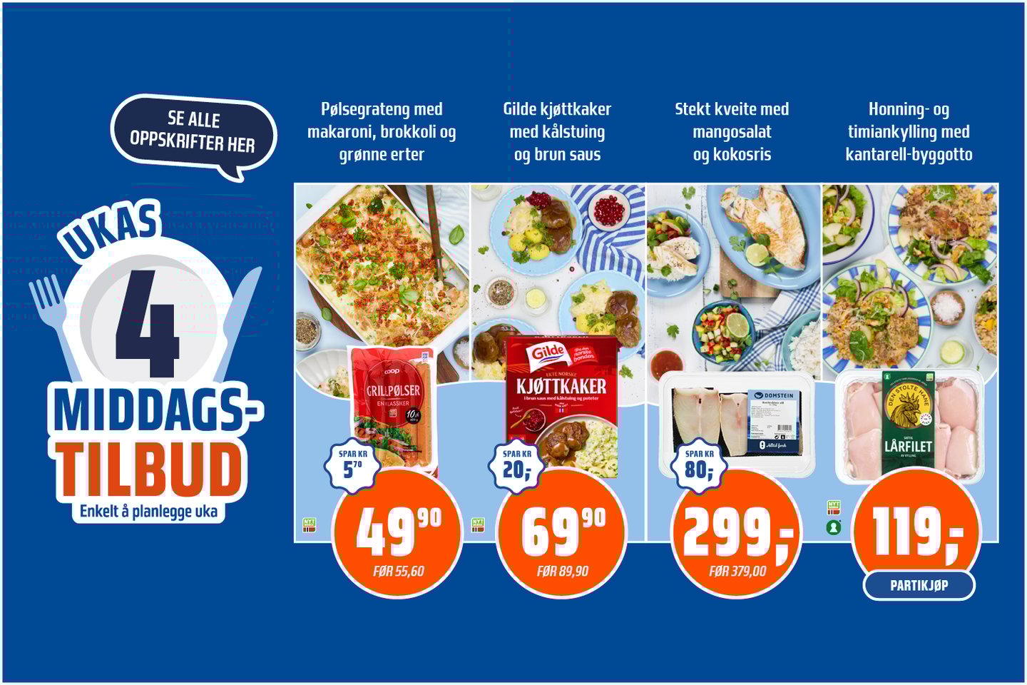 Ukas middagstilbud uke 13