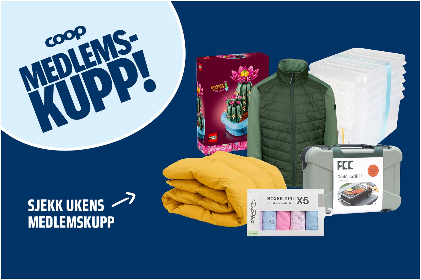 Medlemskupp samlebanner