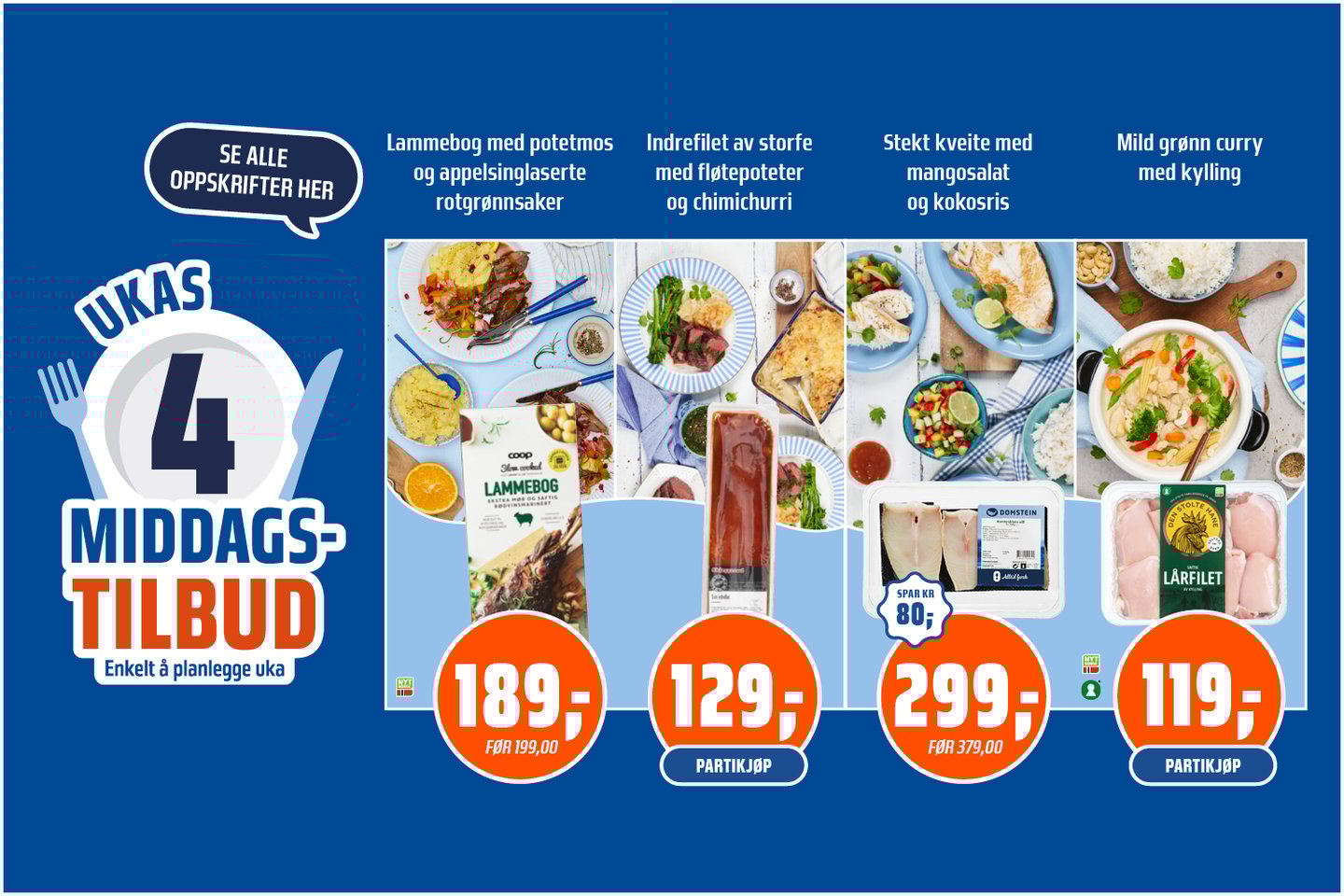 Ukas middagstilbud uke 14