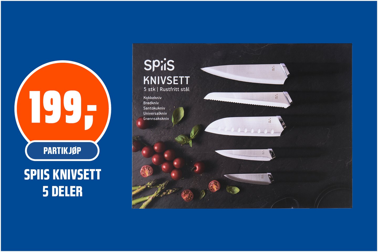 Spiis knivsett