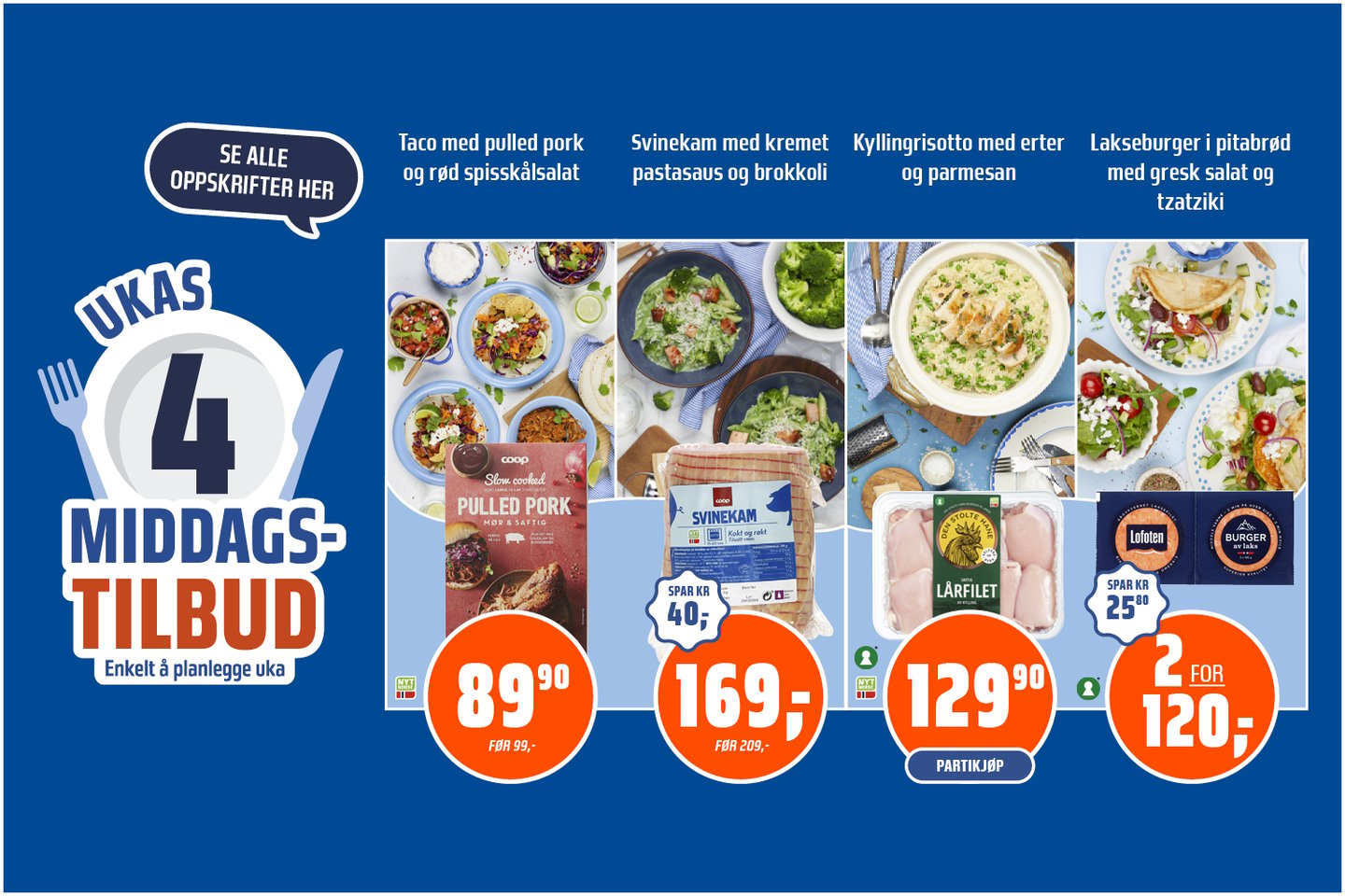 Ukas middagstilbud uke 19