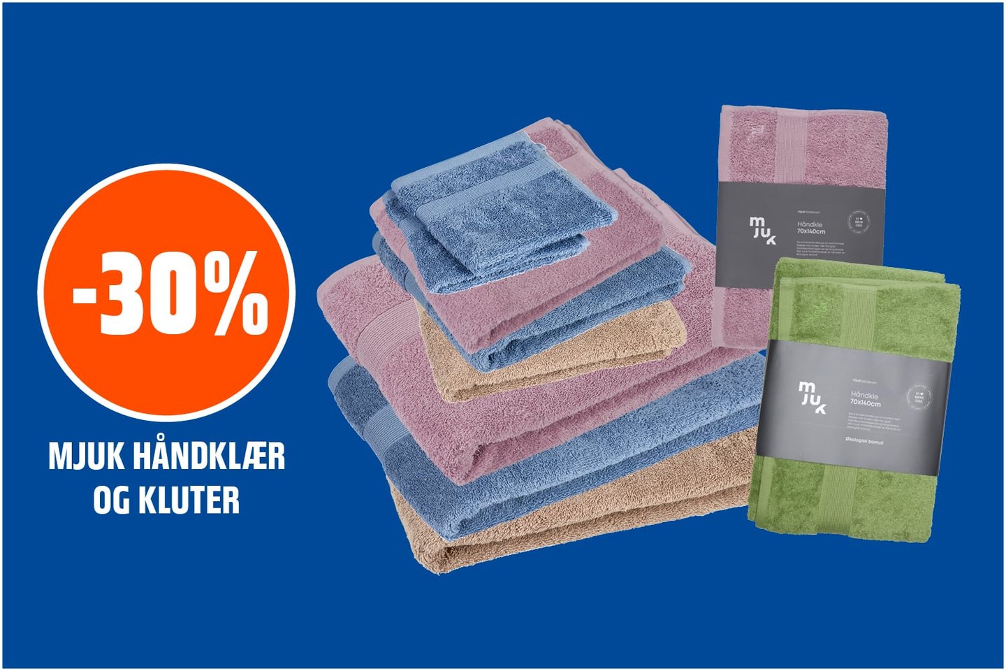 Mjuk håndklær