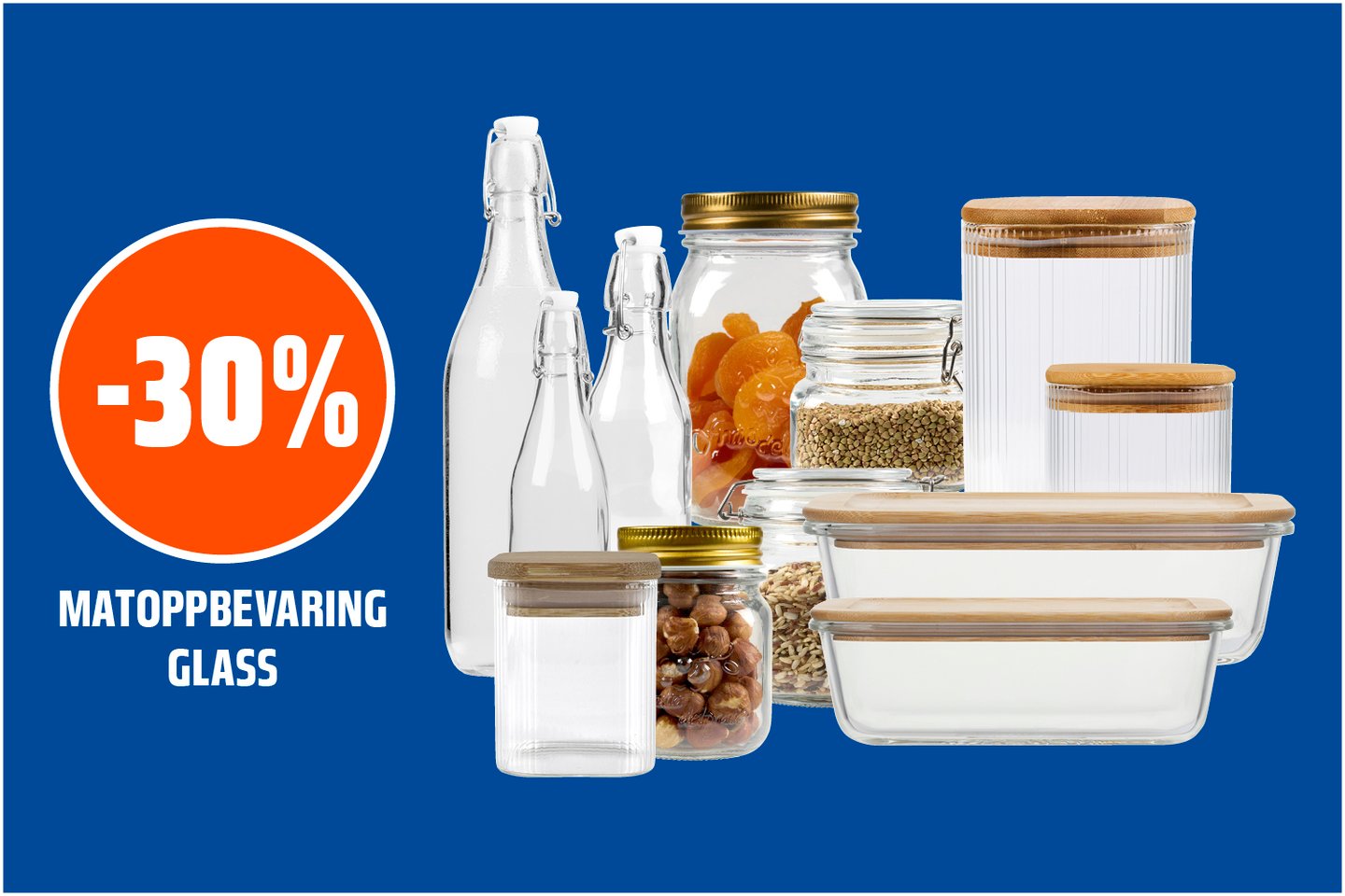 Matoppbevaring glass