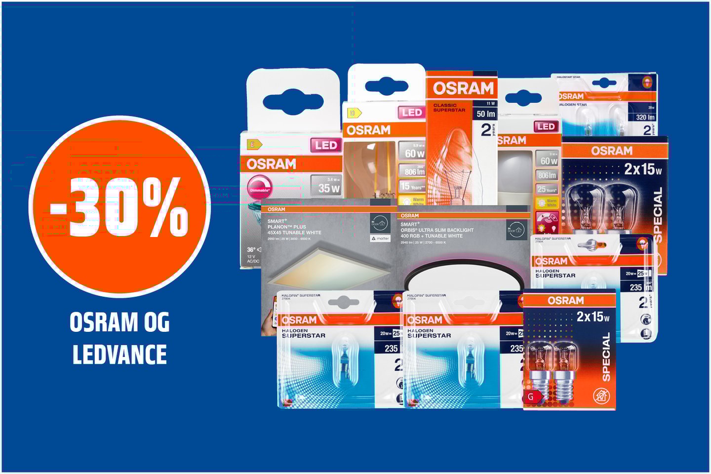 Lyspærer -30%