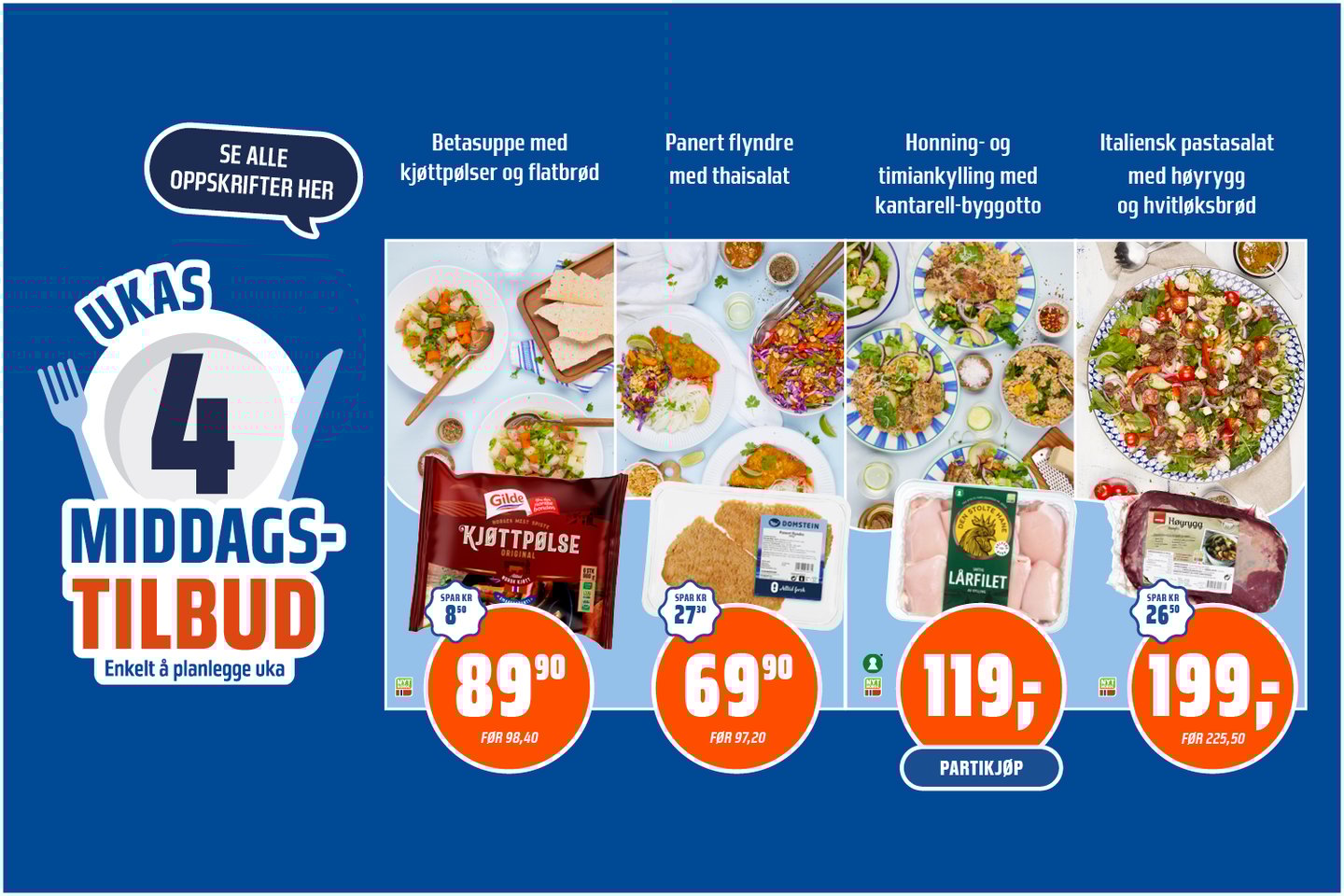 Ukas middagstilbud uke 6