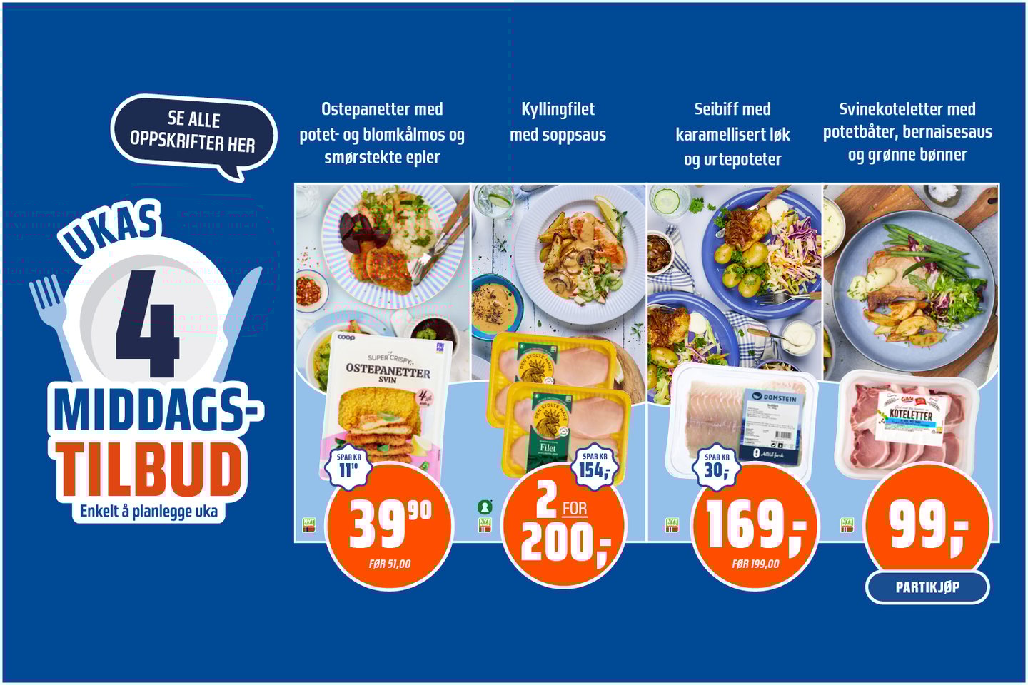 Ukas middagstilbud uke 8