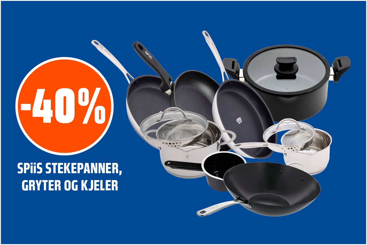 Spiis kasseroller og stekepanner