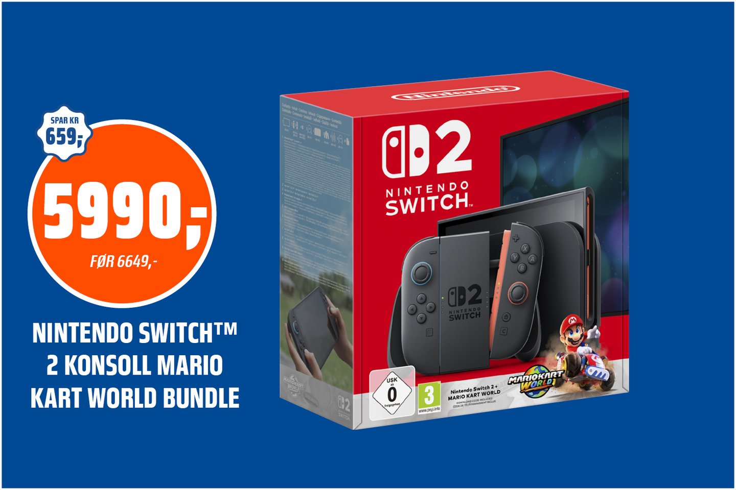 Nintendo switch med mario kart