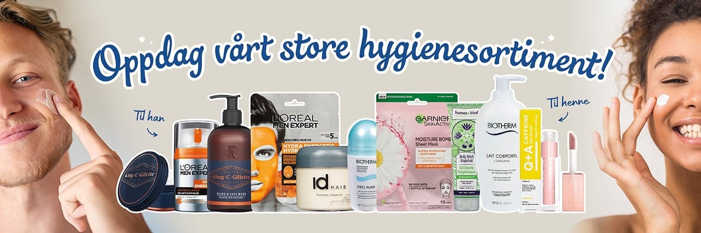 Oppdag vårt store hygienesortiment
