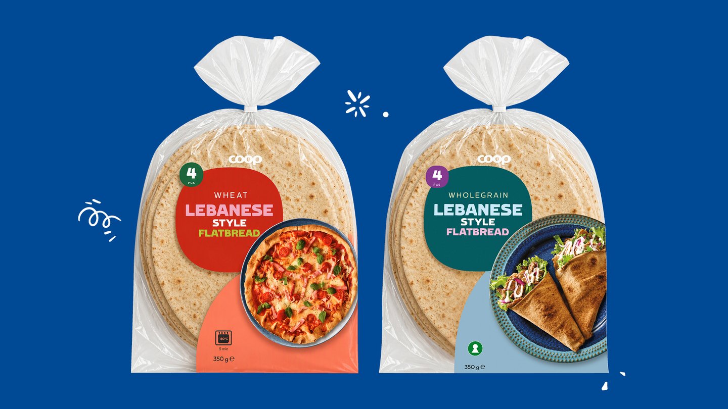 Nye brød til wraps, pizza og småretter