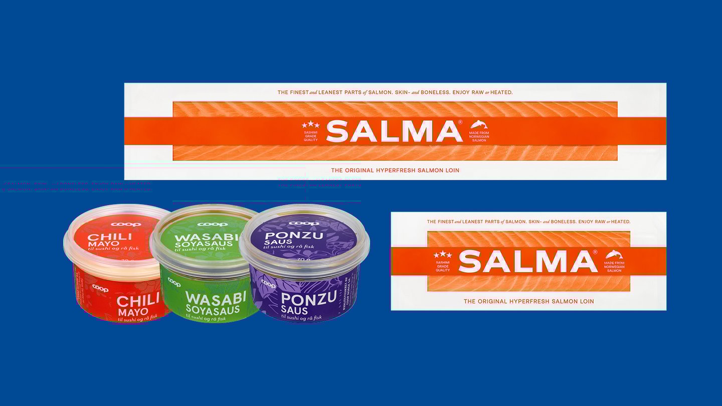 Salma laks og saus