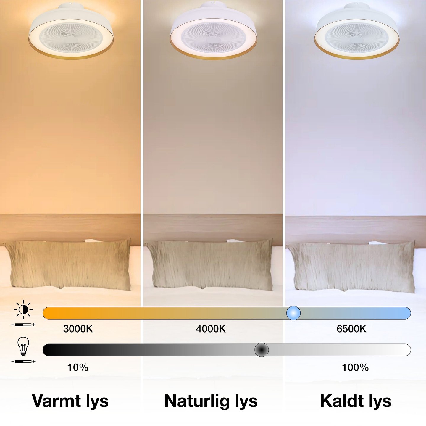 Varmt til kaldt lys