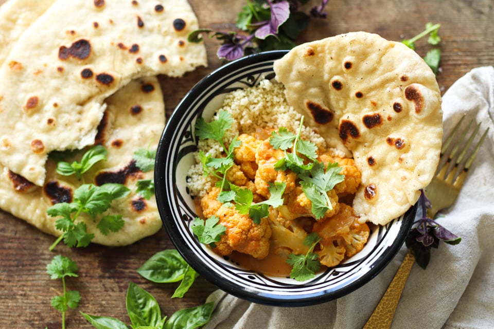 Indisk vegetarcurry med blomkål