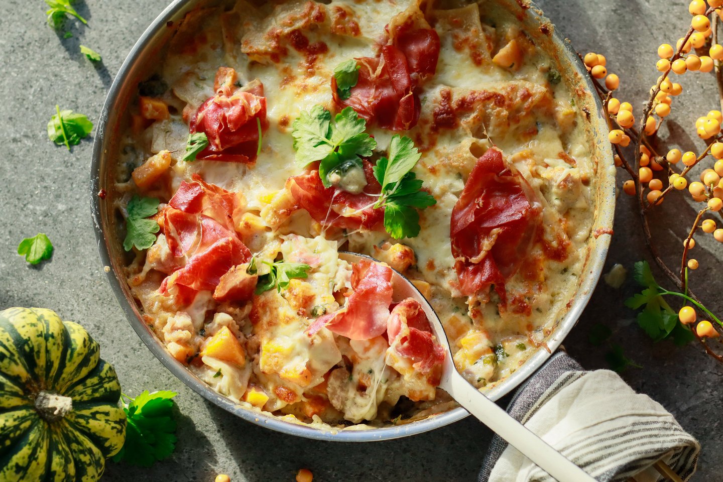 Gresskar-lasagne