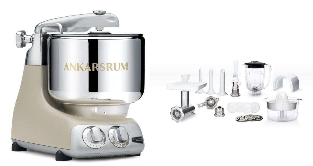 Ankarsrum® Assistent Original 6230 beige med stor tilbehørspakke