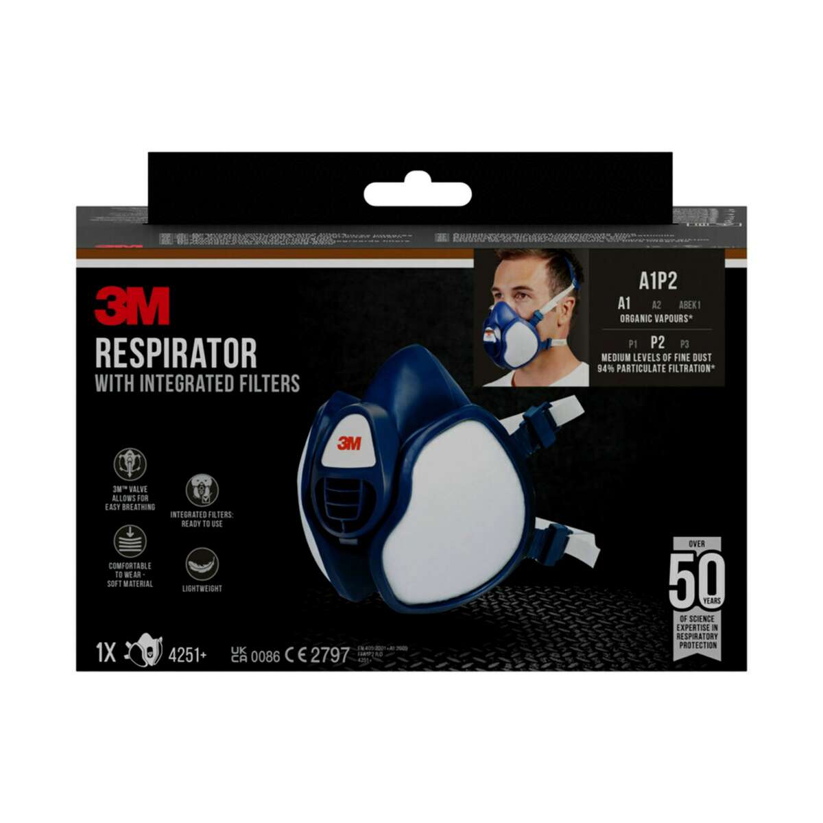 3M™ 8812 støvmaske, FFP1, med Cool Flow™