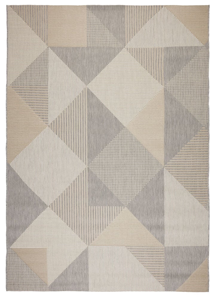 Praga uteteppe, grå/beige