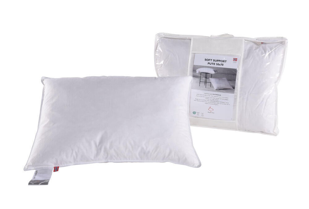 Bergen Dun Soft Support dun og fiber hodepute