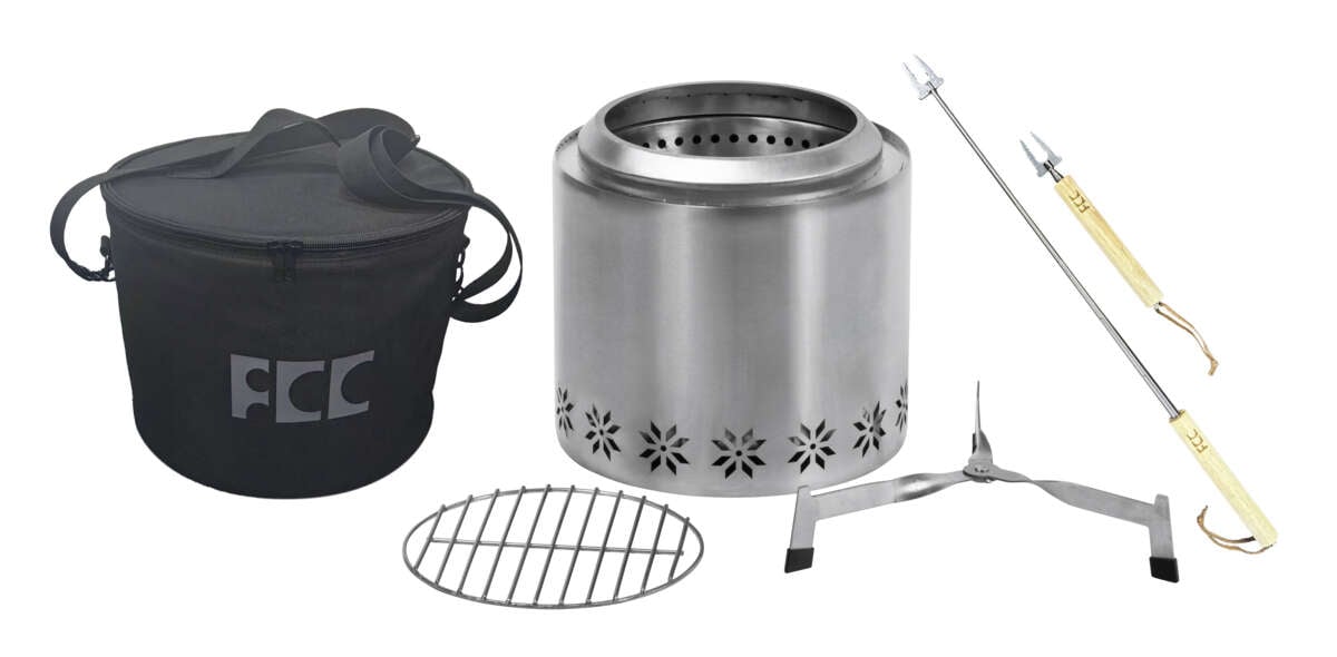 FCC Volcano Camper båltønne m/tilbehør