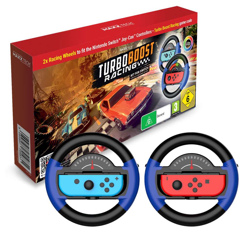 MAXX TECH Turbo Racing sett for Nintendo Switch™