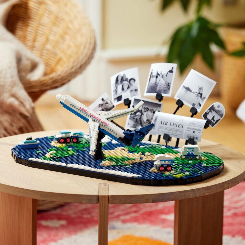 LEGO® Reiseminner. Byggesett med verdenskart 41838